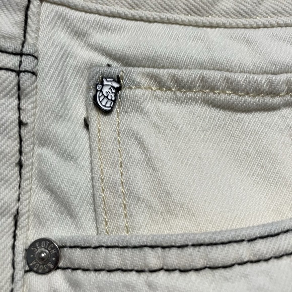 Scotch Soda Jeans Mens Size 33 White Hi‎ Brutus Bye Popeye Denim Button Fly - Picture 3 of 16